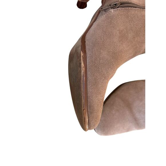 Sole Society Suede River Taupe Ankle Bootie Shoe Womens Sz 9 Casual Dress Boot - Picture 7 of 11